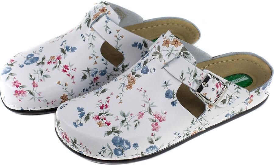 MedicalID Comfort platte klomp White Flower