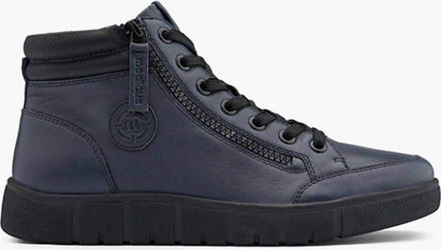 Medicus comfort leren sneakers donkerblauw