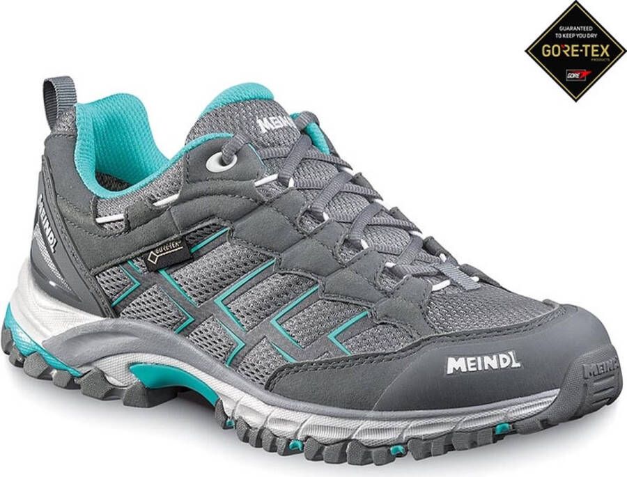 Meindl Caribe Gtx Gore-Tex Wandelschoenen Dames Steengrijs Turkoois