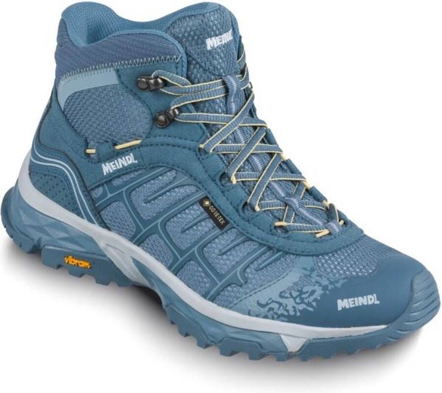 Meindl Finale Lady Mid Gtx Hoge Wandelschoen Dames Eisgrau Gelb 7 (41)