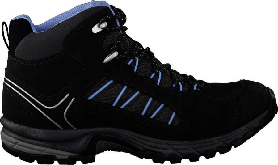 Meindl Journey Mid GTX Comfort Fit Wandelschoenen Dames Donkergrijs Lichtblauw