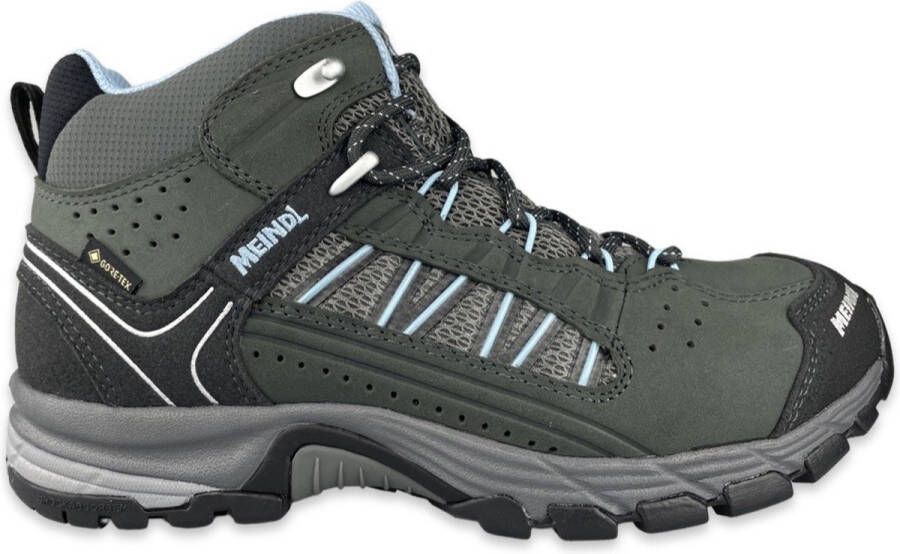 Meindl Journey Mid GTX Comfort Fit Wandelschoenen Dames Donkergrijs Lichtblauw