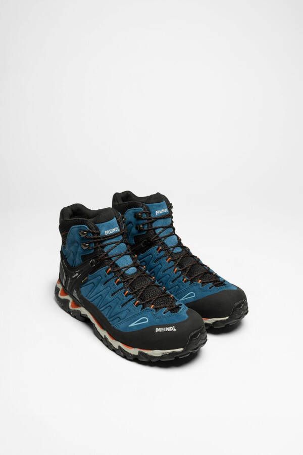 Meindl Lite Hike Gtx Heren Hoge Wandelschoen Blau Orange