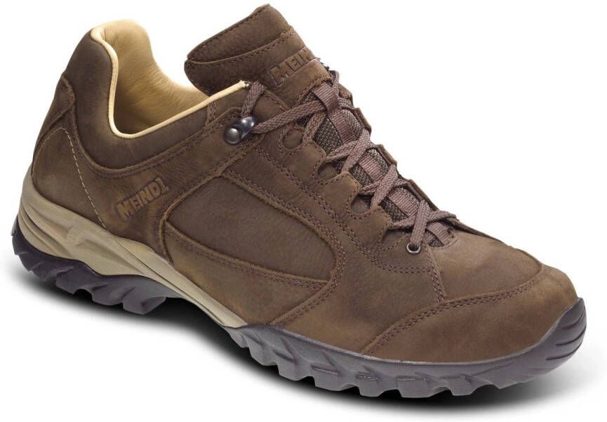 Meindl Lugano Wandelschoen Heren leren lage wandelschoenen Mahagoni