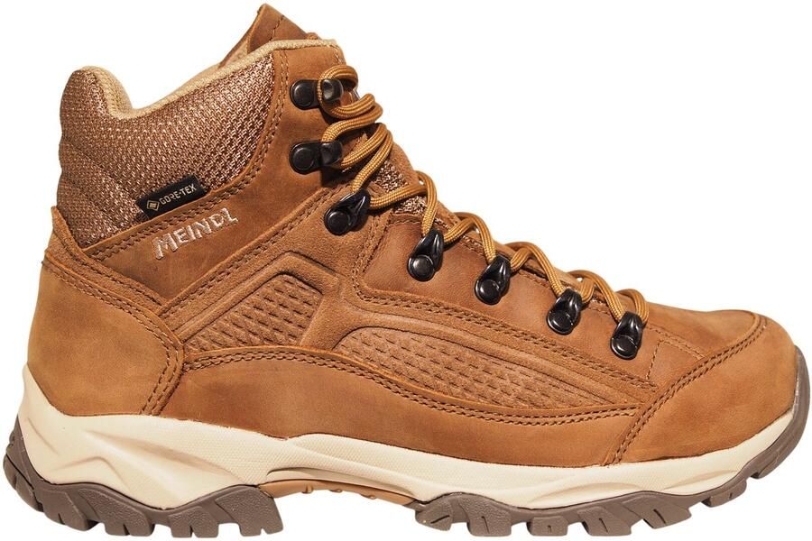 Meindl bruine leren dames wandelschoenen Baltimore Lady Gtx