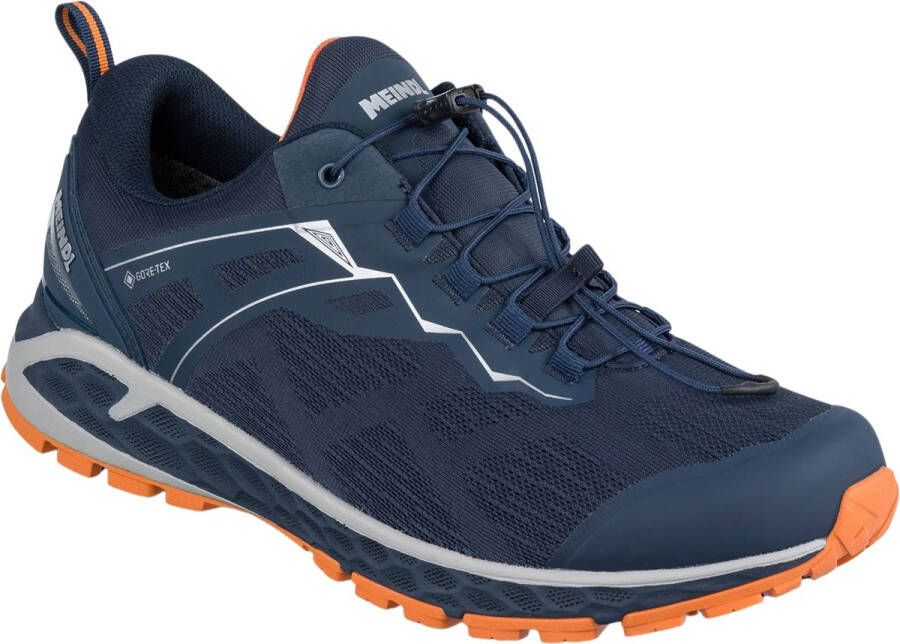 Meindl Power Walker 3.0 Wandelschoen Heren synthetische lage wandelschoenen Marine Orange