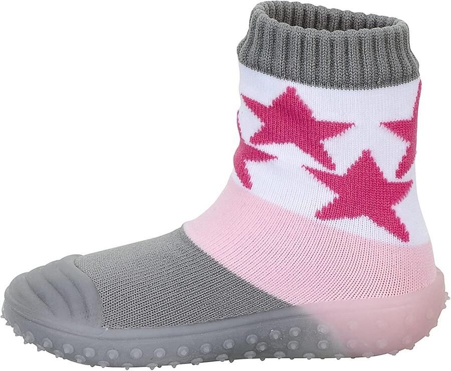 Waterschoenen Meisjes Blauw Sok met Antislip Rubberzool Sneldrogend