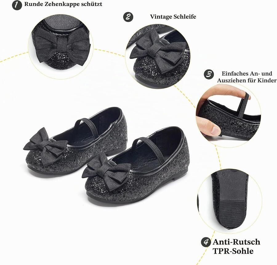 Meisjesjurk met schoenen voor ballerina's