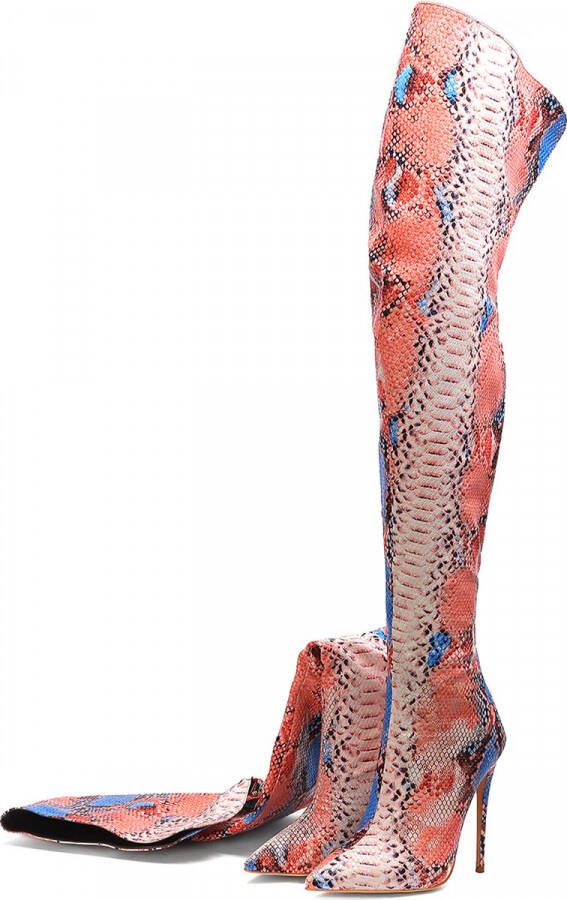 Meizu laarzen snake print grote maat (45)