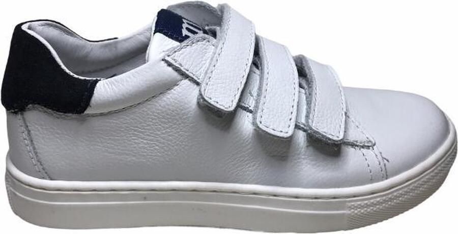 Melania 3 velcro's lederen sneakers 2245 wit navy mt 29