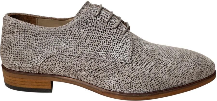Melik Gabbro Sughero Suede Geklede Veterschoenen Taupe Suede Heren Taupe