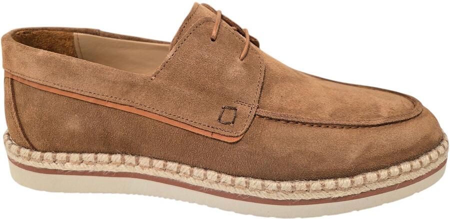 Melik Jean Sigaro Suede Veterschoenen Bruin Suede Heren Bruin