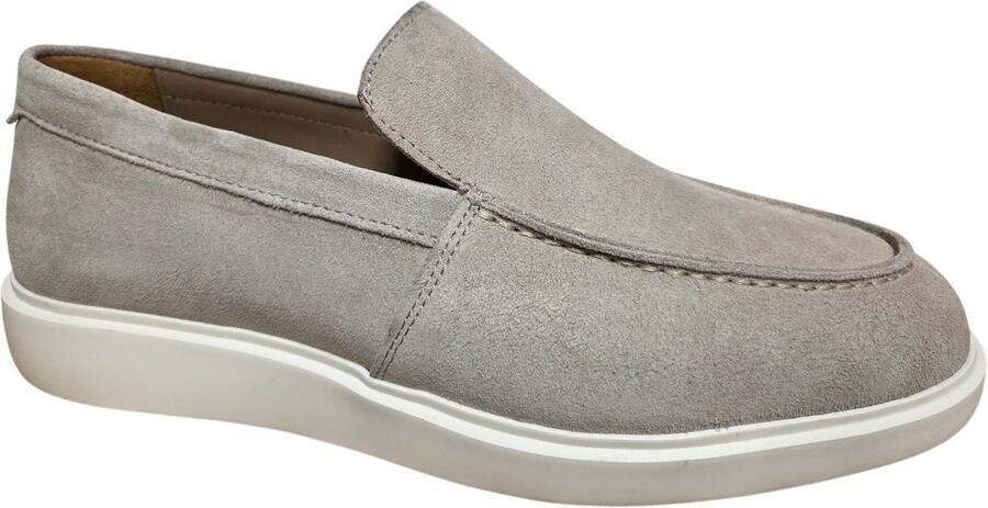 Melik Tulip Lino Instappers Grijs Suede heren Grijs