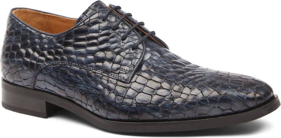 Melik Schoen Gevenes Navy Heren Nette schoenen