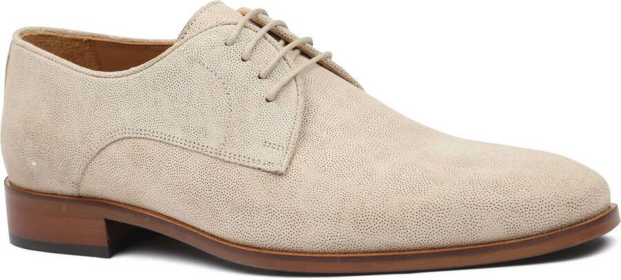 Melik Schoen Perla Suede Beige Heren Nette schoen