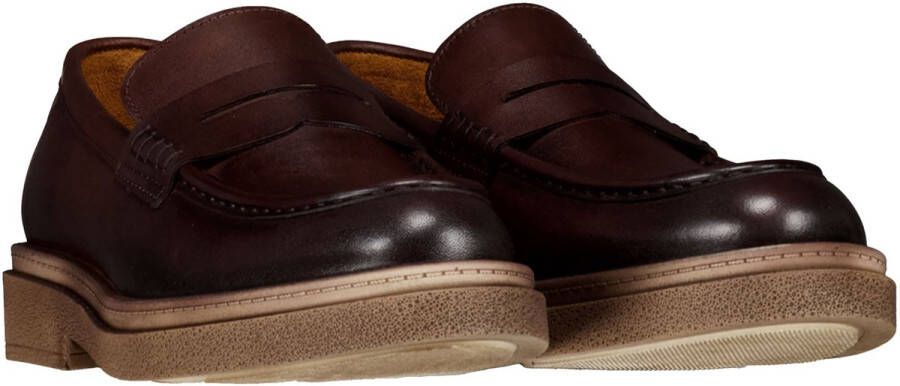 Melik Schoenen Donkerbruin Aquila Loafers Donkerbruin