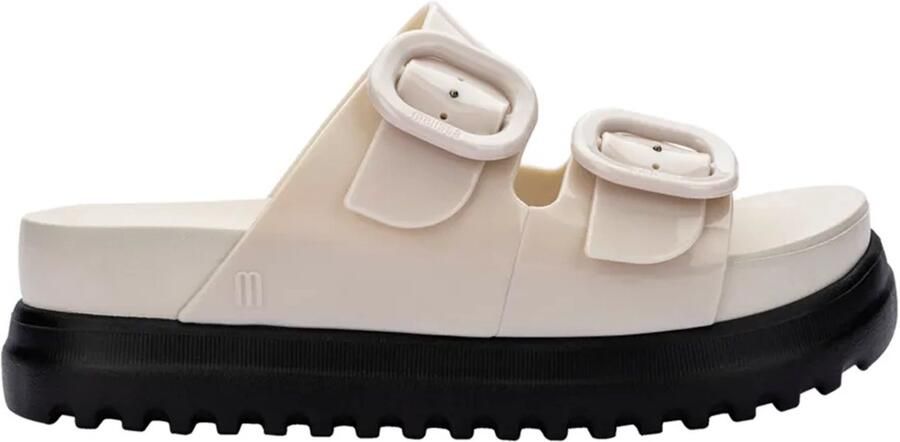 Melissa Sandalen met sleehak Cozy Platform Black Beige
