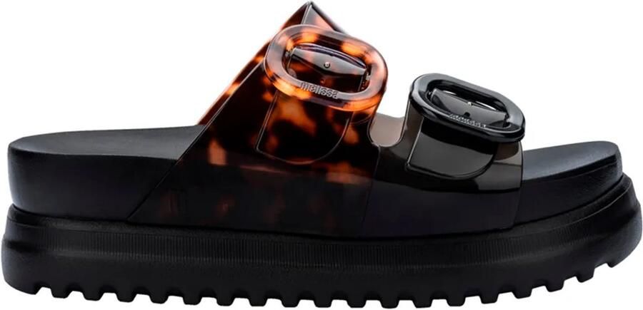 Melissa Cozy Platform Sandalen Zwart Vrouw