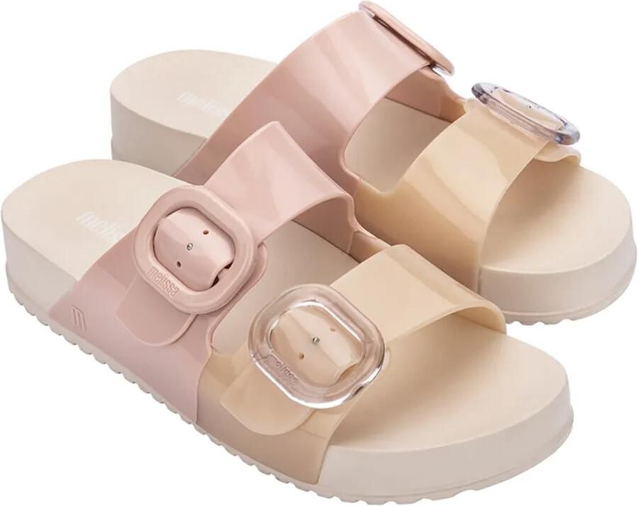 Melissa Cozy Slide Sandalen Beige Roze Vrouw