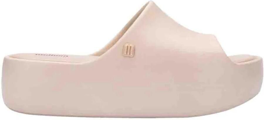 Melissa Free Platform Slide Slippers Beige