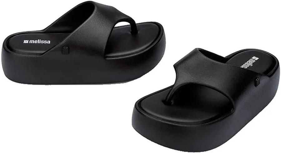 Melissa Free Platform Thong Slippers Zwart