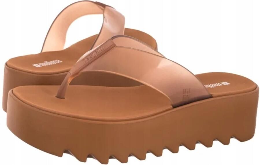 Melissa Platform Slippers Dames Bruin