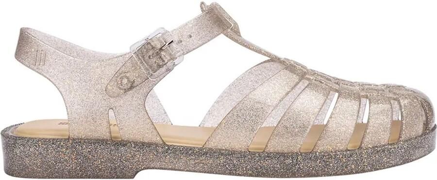 Melissa Sandalen Possession Shiny Sandals Beige Silver Glitter