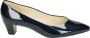 Melluso Blauwe Leren Pumps met G Breedte - Thumbnail 1