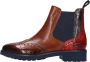 Melvin & Hamilton Chelsea-boots Selina 6 plantaardig gelooid Brogue kostuumschoen enkellaars met lyrale gaten - Thumbnail 1