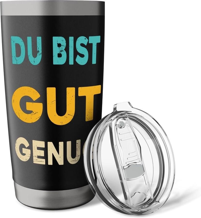 Meme-beker met tekst Du bist gut genug