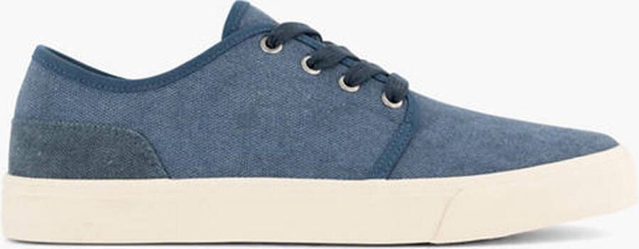 Memphis One Blauwe canvas sneaker