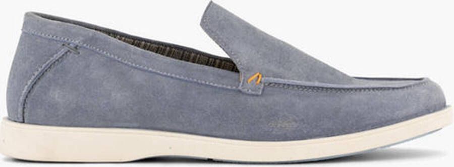 Memphis One suède loafers lichtblauw