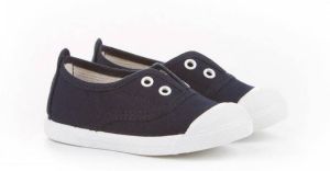 Menorquina Canvas-sneaker-geen-veters- -donkerblauw