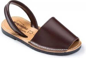 Menorquina -spaanse-sandalen-avarca-kinder-bruin-basismodel
