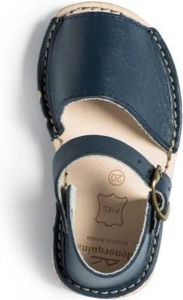 Menorquina -spaanse sandalen-avarca-kinder-donkerblauw-hielbandje