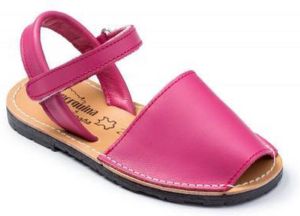 Menorquina -spaanse-sandalen-avarca-kinder-roze-enkelbandje