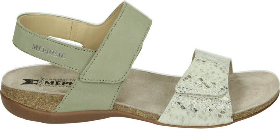 Mephisto AGAVE BUCKSOFT Volwassenen Platte sandalen Groen