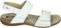 Mephisto AGAVE SILK Volwassenen Platte sandalenDames Sandalen Wit beige - Thumbnail 1
