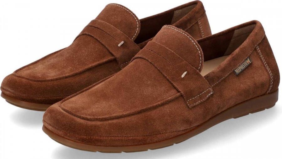 Mephisto Heren Bruine Suède Mocassin Brown Heren