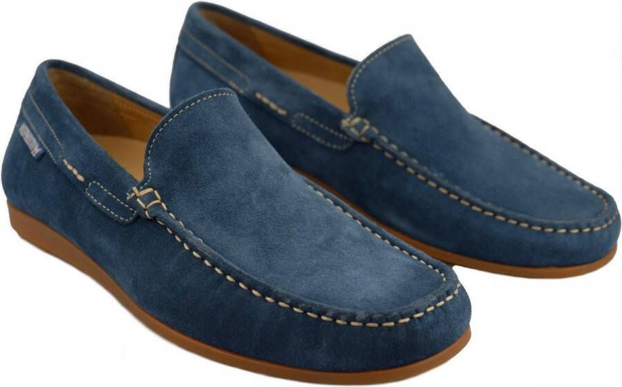 Mephisto Algoras Heren Mocassin Blauw Suède Blue Heren
