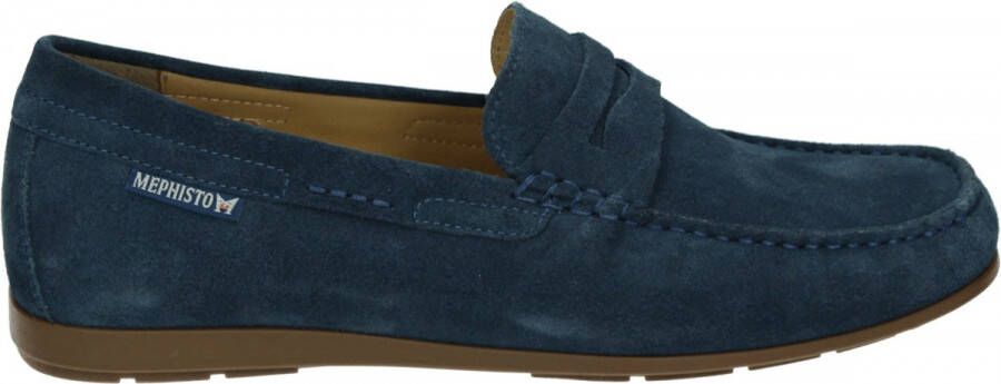 Mephisto ALYON VELOURS Volwassenen Instappers Kleur Blauw