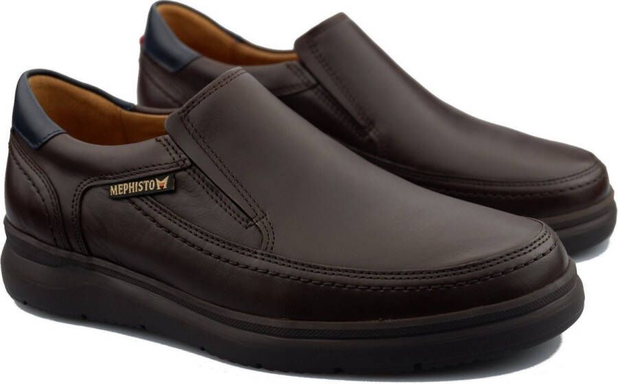 Mephisto Andy Heren Instapper Bruin Leer Brown Heren