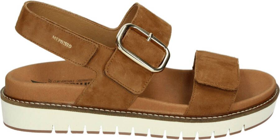 Mephisto BELONA~VELCALF~PREMIUM~~~~~~~~ Sandalen met hakDames Sandalen Cognac