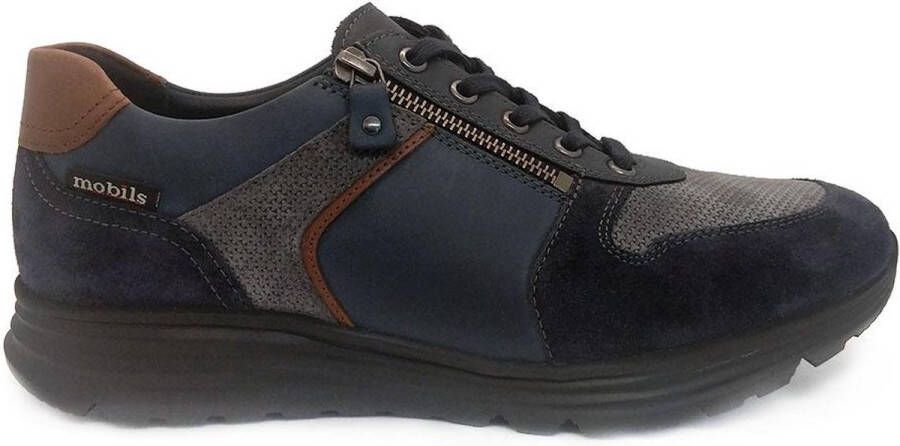 Mephisto Blauwe Veterschoenen Brayan