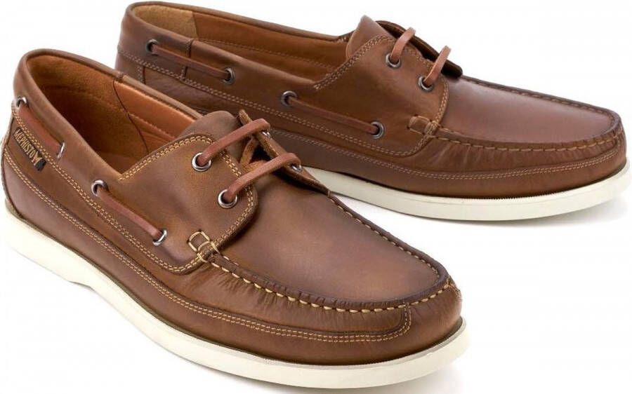Mephisto Bruin leren instapschoen voor heren Brown Heren