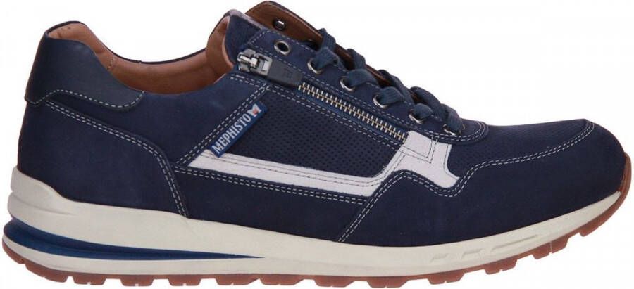 Mephisto BRADLEY 25545 1580 6145 Blauwe heren sneaker met rits