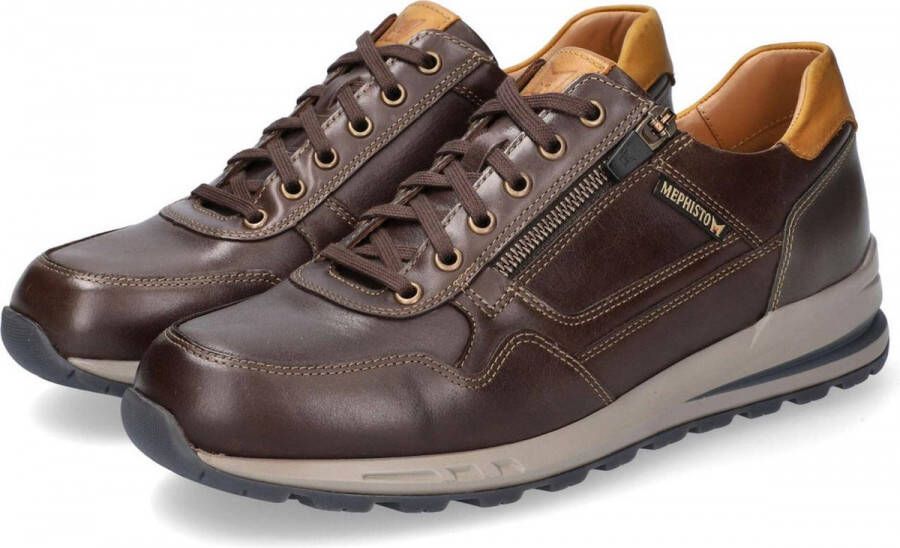 Mephisto BRADLEY heren sneaker donkerbruin