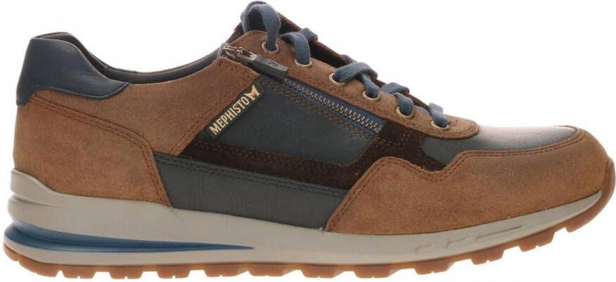 Mephisto Bradley Veterschoen Heren Blauw Bruin