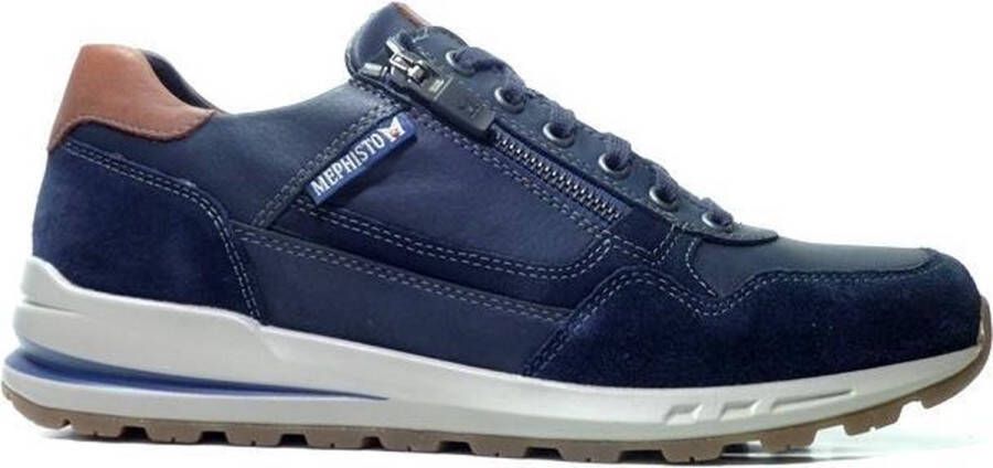 Mephisto BRADLEY RANDY Volwassenen Heren sneakersHeren veterschoenVrije tijdsschoenen Blauw