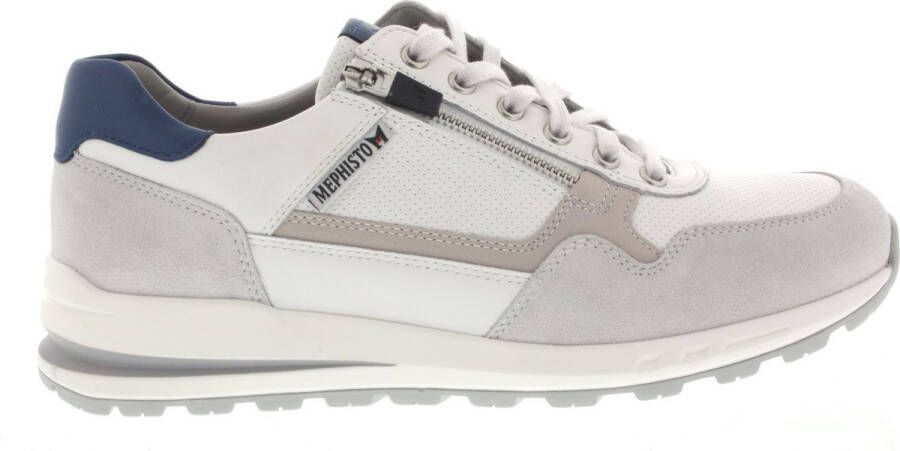 Mephisto BRADLEY Volwassenen Lage sneakersVrije tijdsschoenenPopulaire herenschoenen Kleur Wit beige